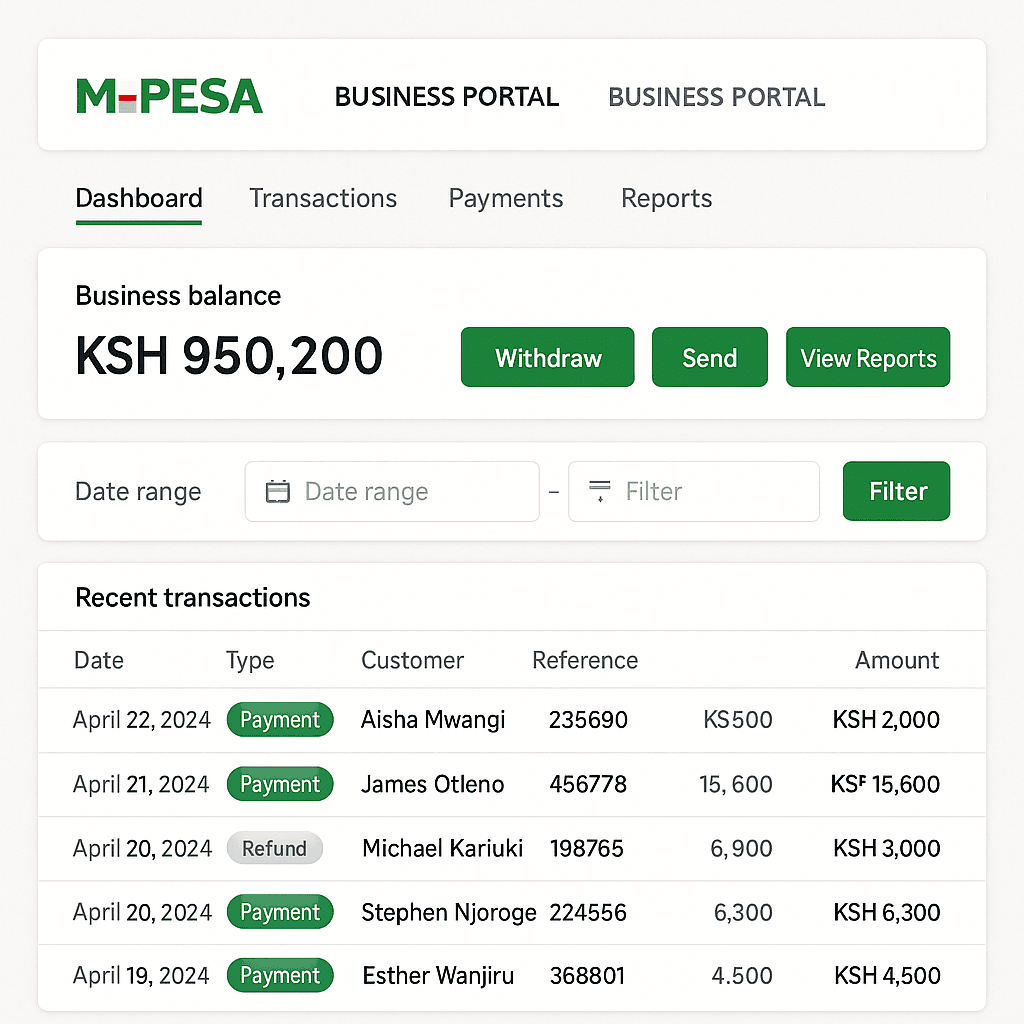 M-Pesa Business Portal
