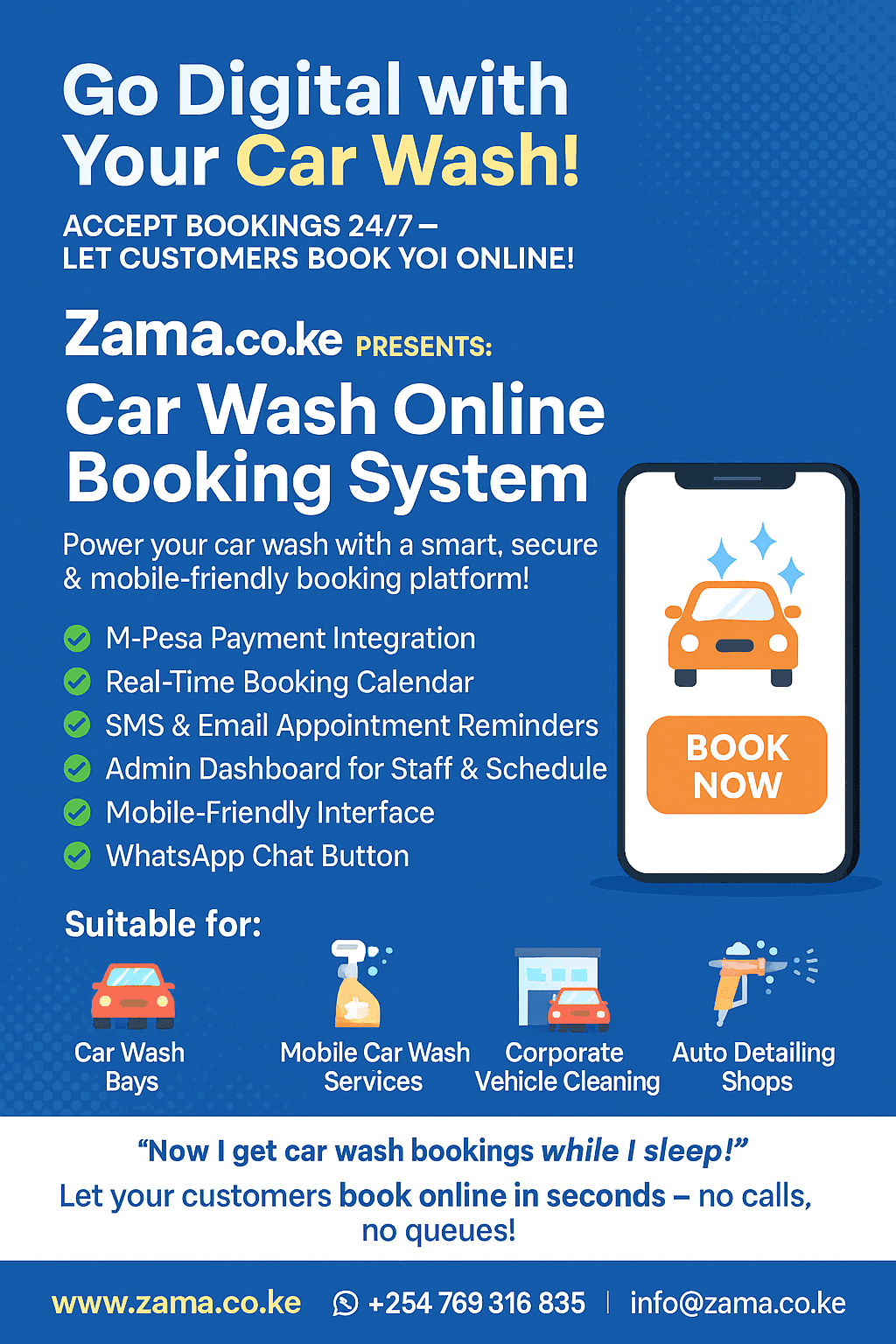 Car Wash Online Booking System