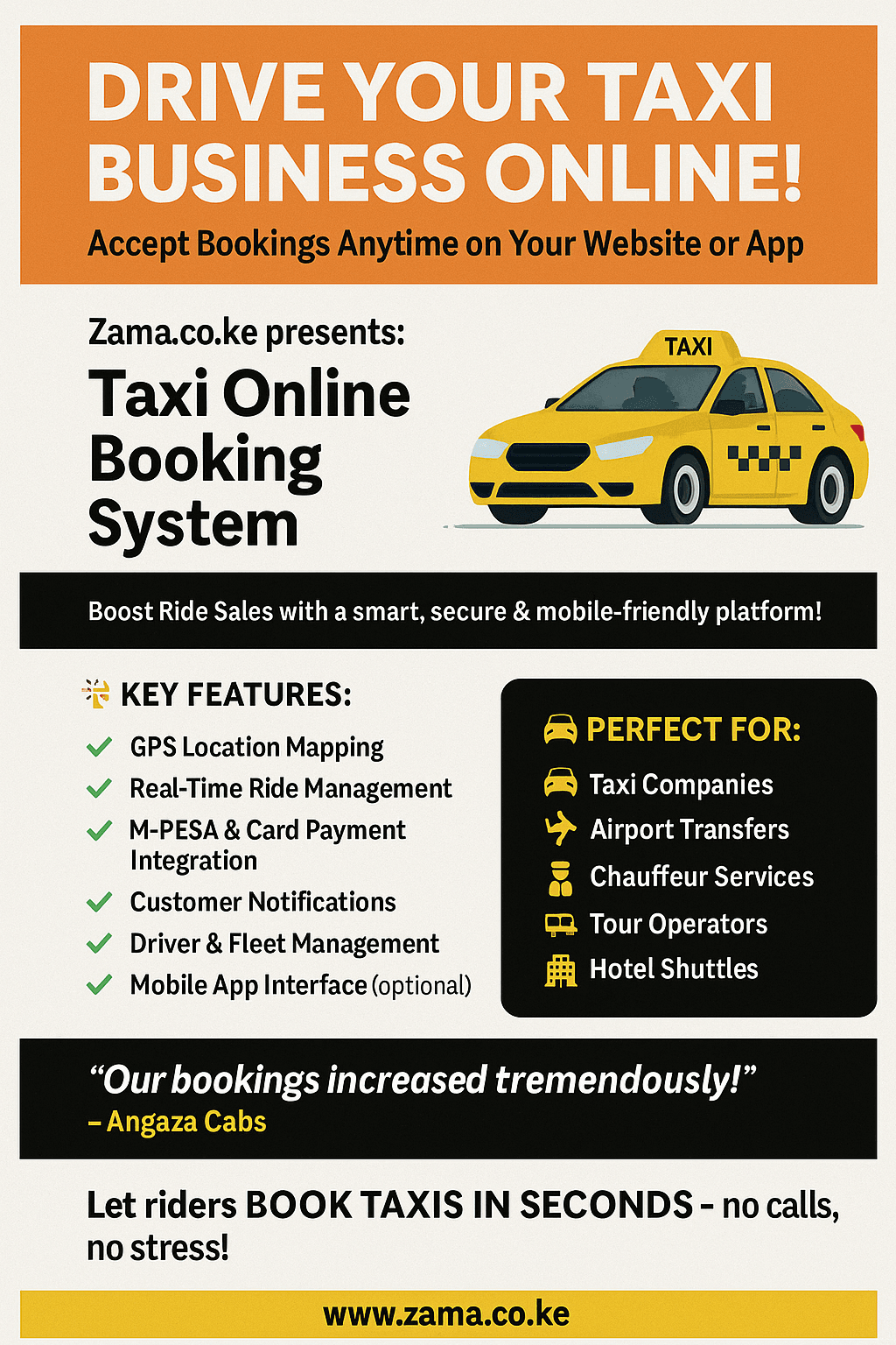 Taxi Online Booking System