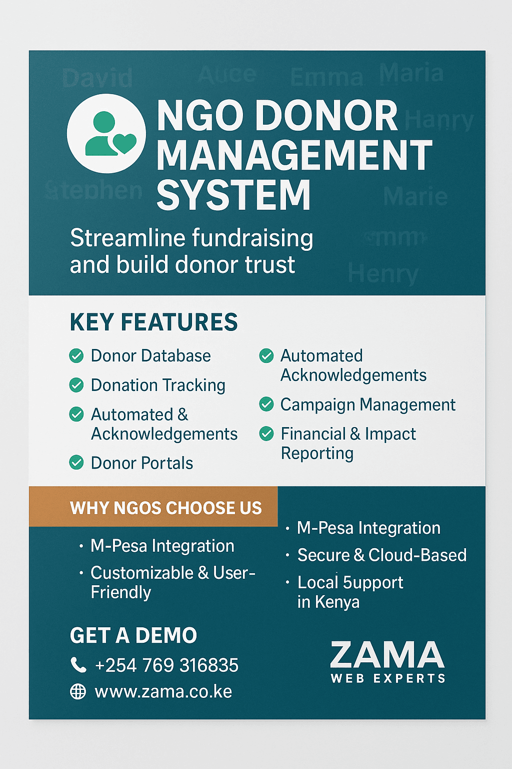 NGO Donor Management System