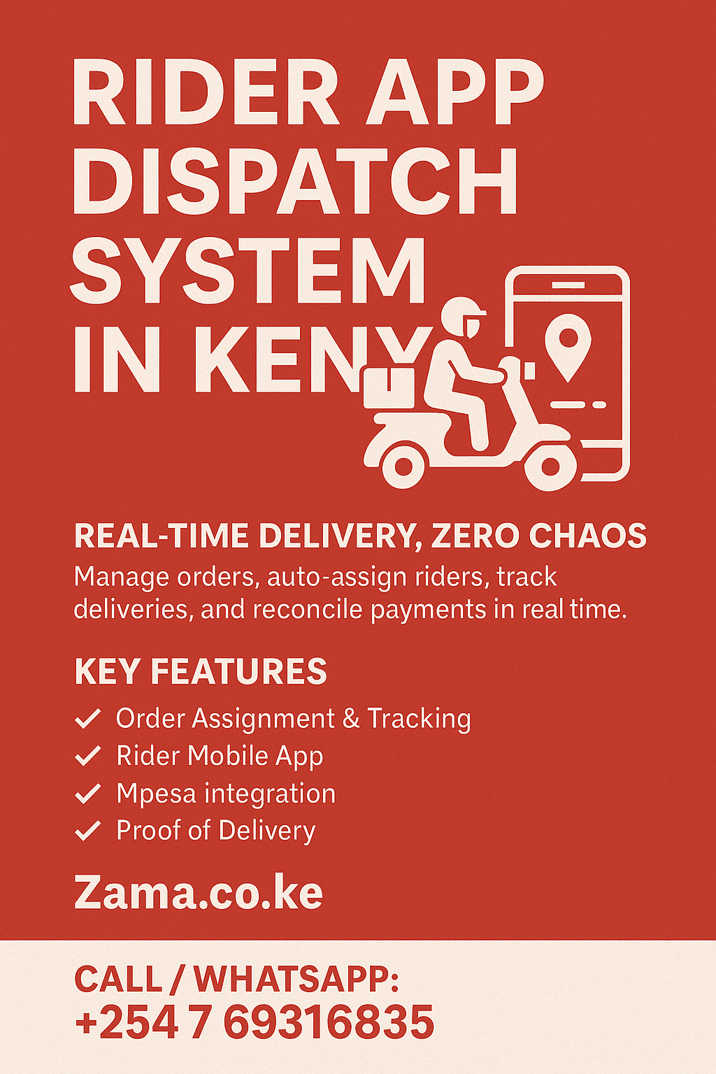  rider app dispatch system