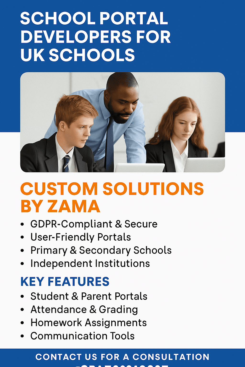 School Portal Developers for UK Schools