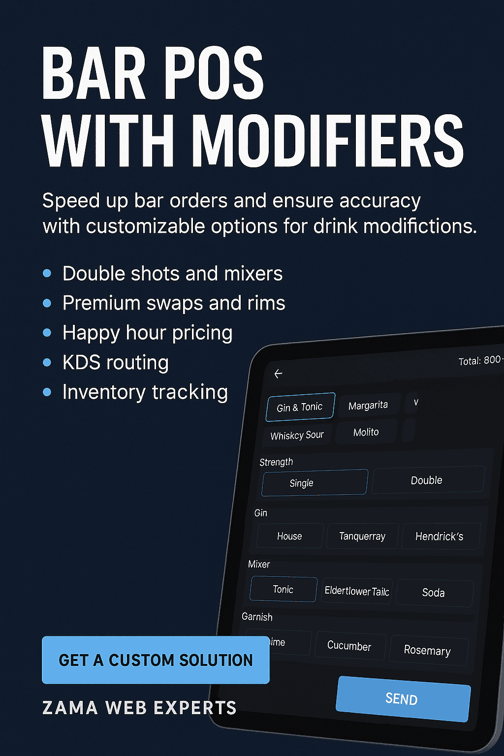 Bar POS with Modifiers