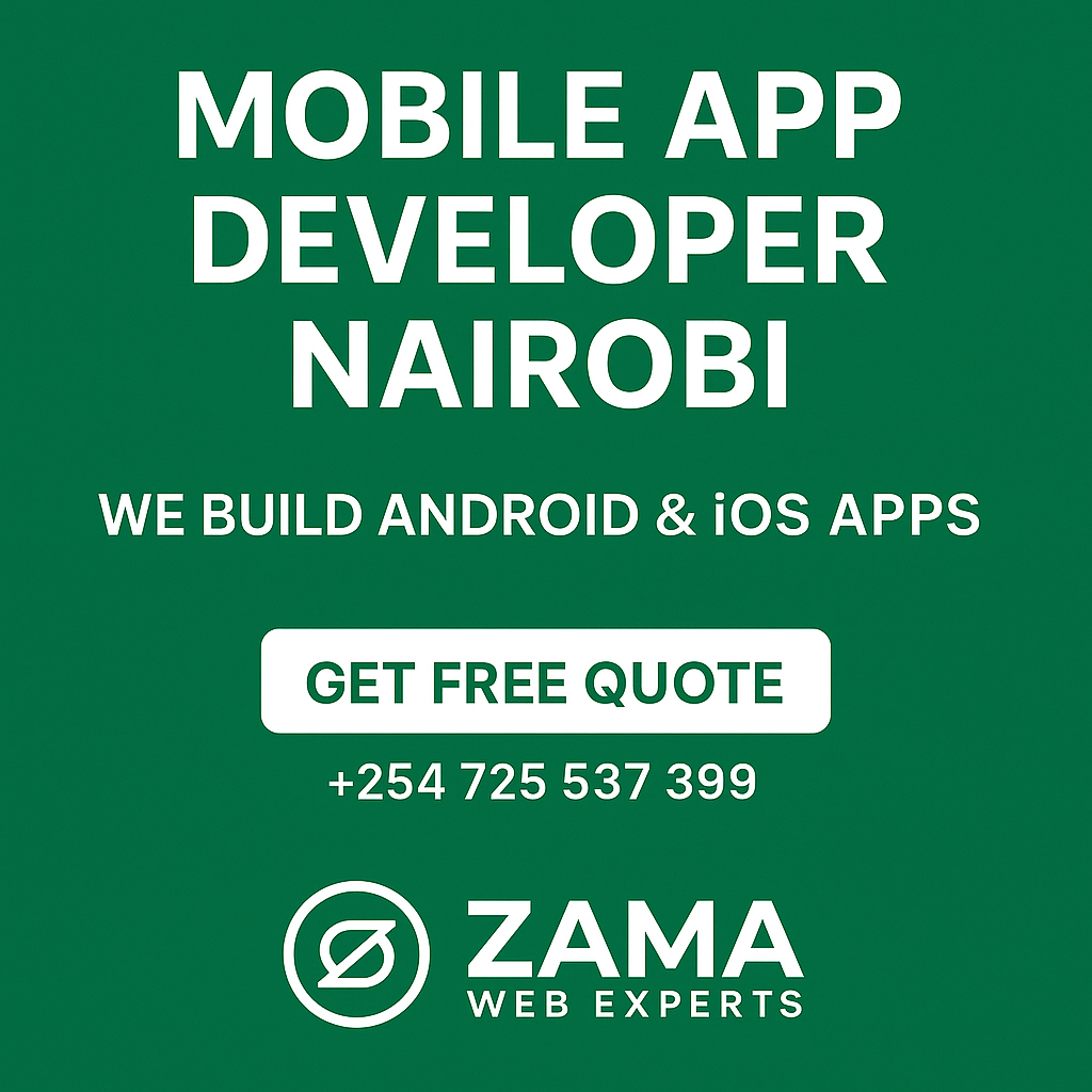 Mobile App Developer in Nairobi