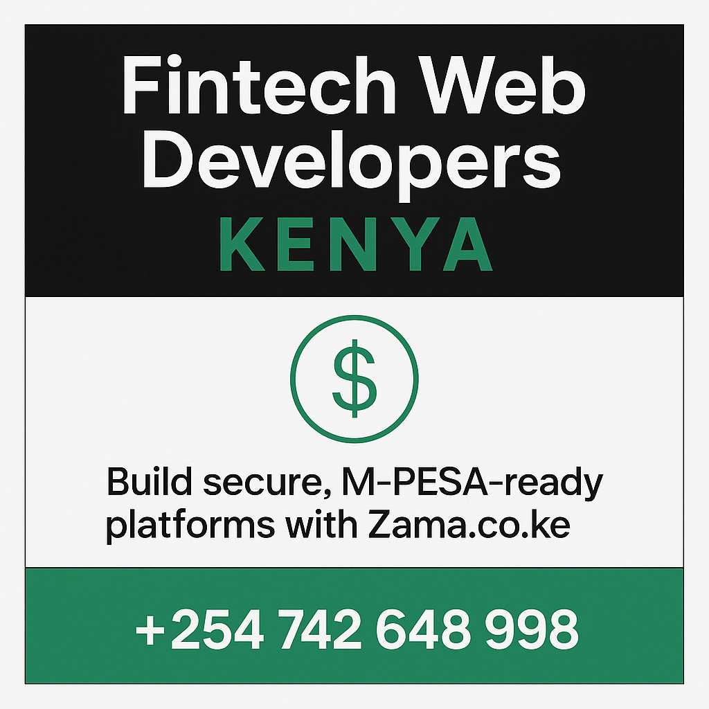 Fintech Web Developers Kenya