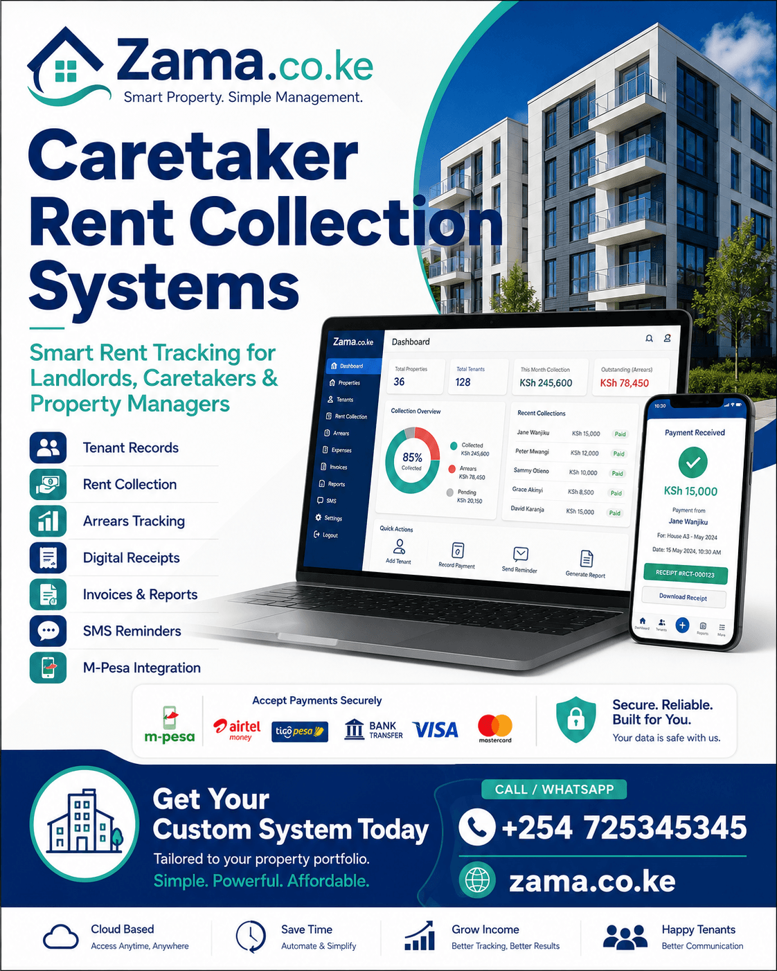 Caretaker Rent Collection Systems