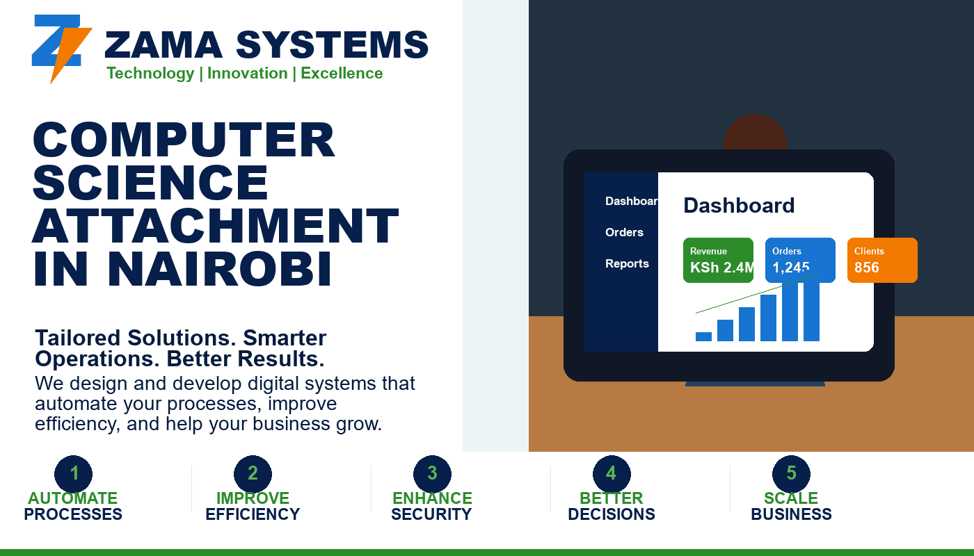 Computer Science Attachment in Nairobi at Zama Systems Limited