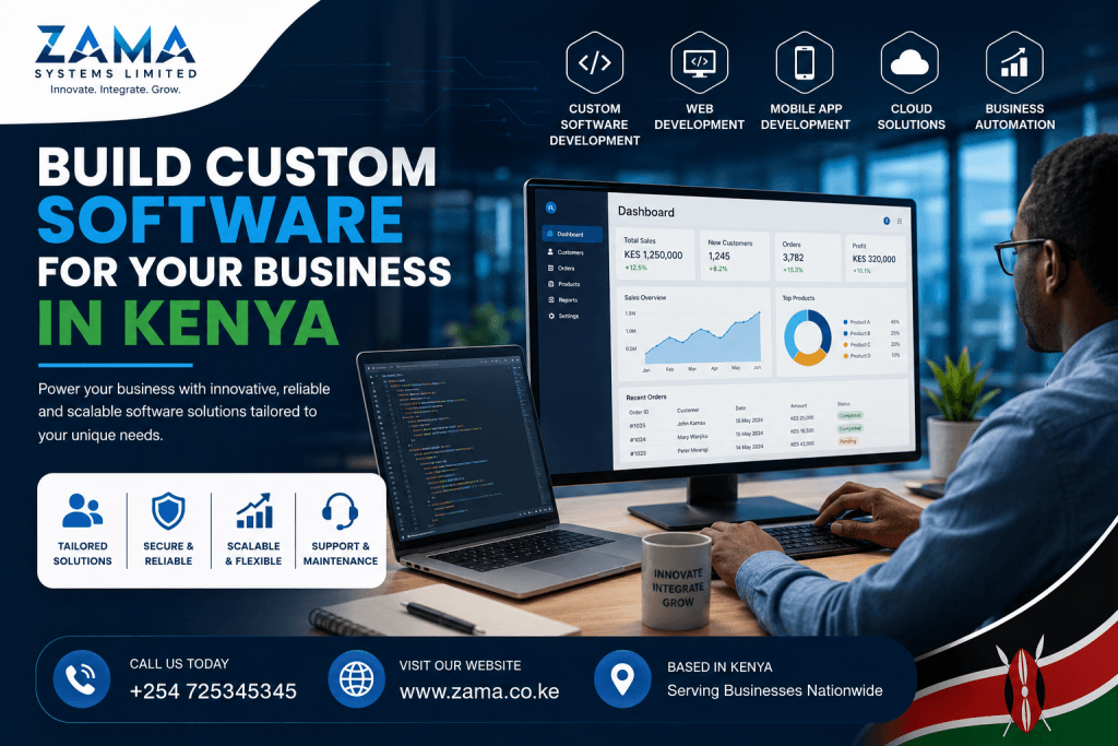 build custom software for my business Kenya +254 725345345