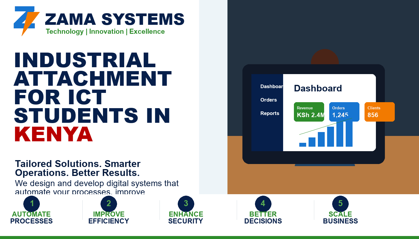 Industrial Attachment for ICT Students in Kenya at Zama Systems Limited