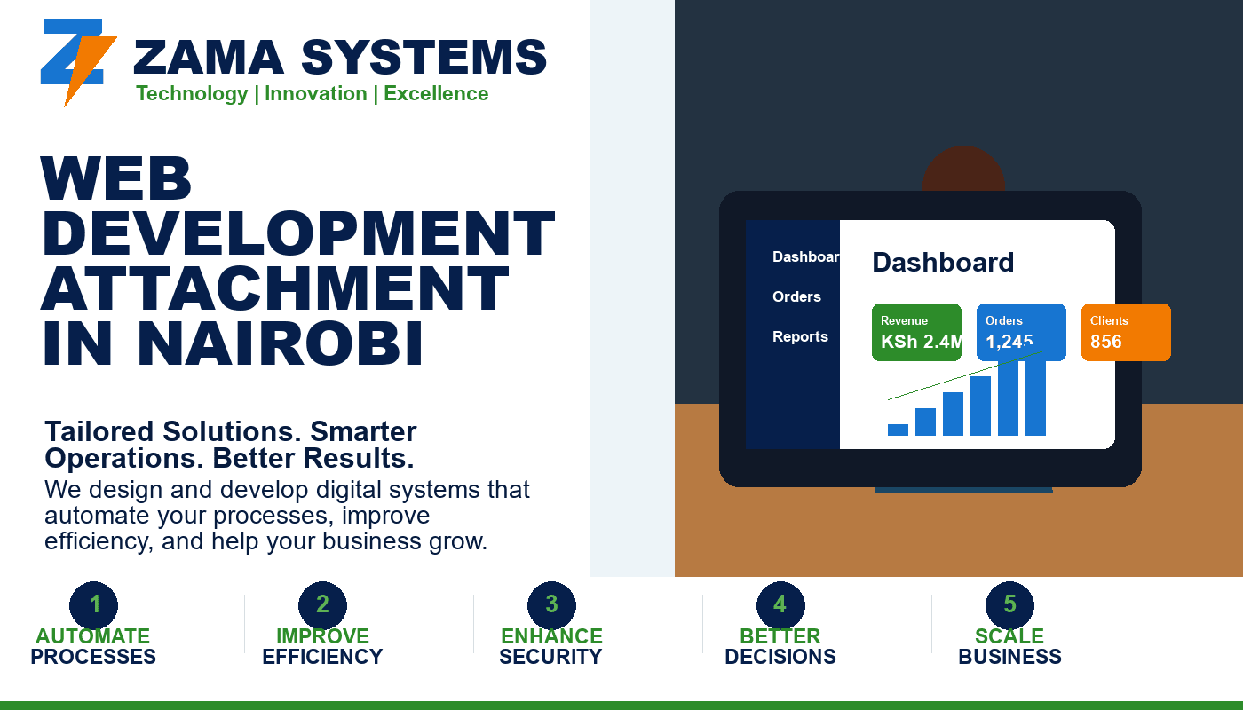 Web Development Attachment in Nairobi at Zama Systems Limited
