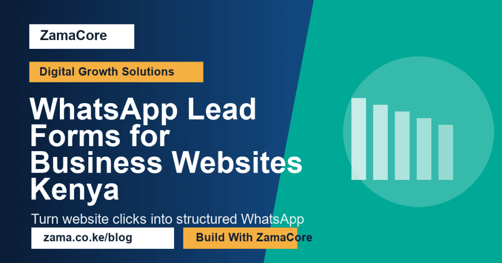 WhatsApp Lead Forms for Business Websites Kenya