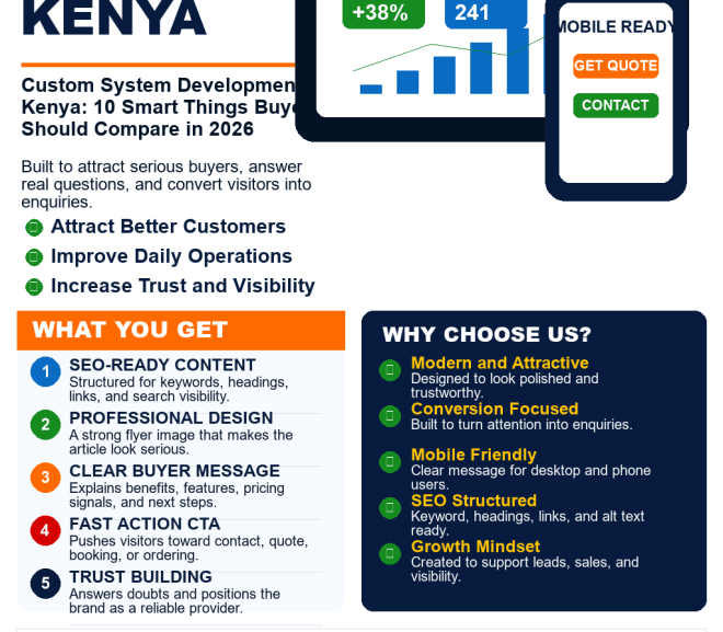 Custom System Development Kenya: 10 Smart Things Buyers Should Compare in 2026