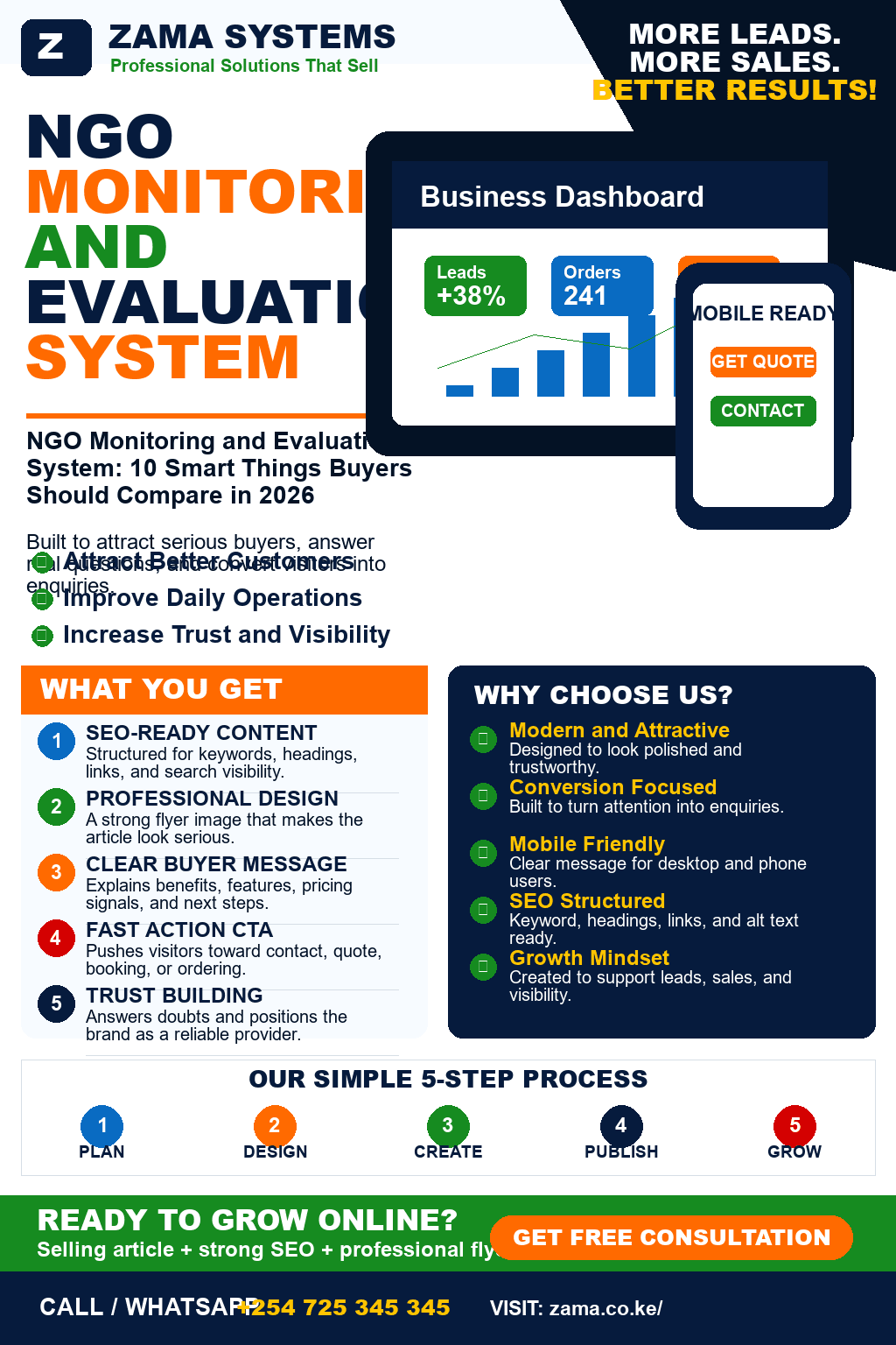 NGO Monitoring and Evaluation System