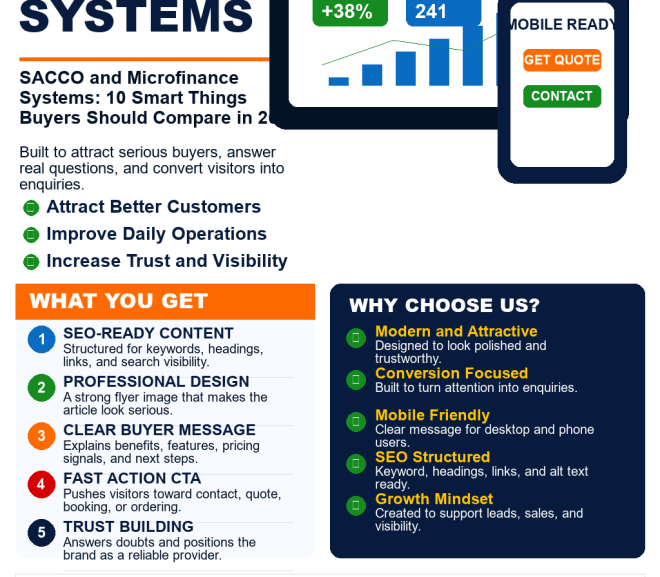 SACCO and Microfinance Systems: 10 Smart Things Buyers Should Compare in 2026