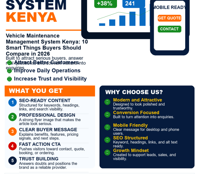 Vehicle Maintenance Management System Kenya: 10 Smart Things Buyers Should Compare in 2026