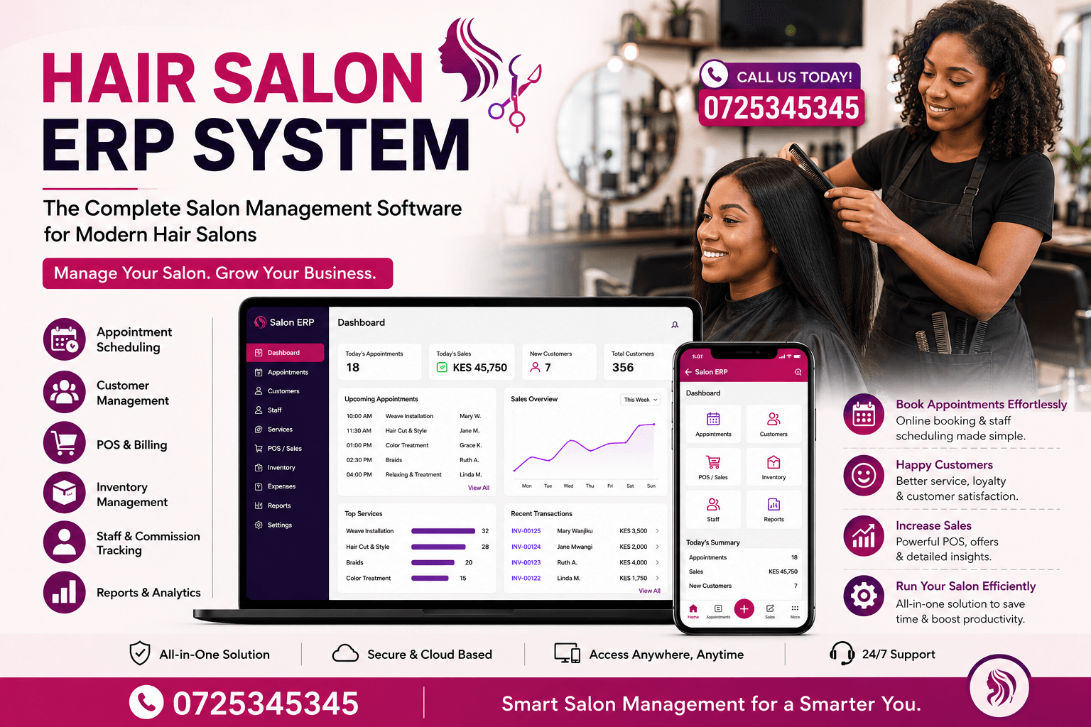 Hair Salon ERP Systems