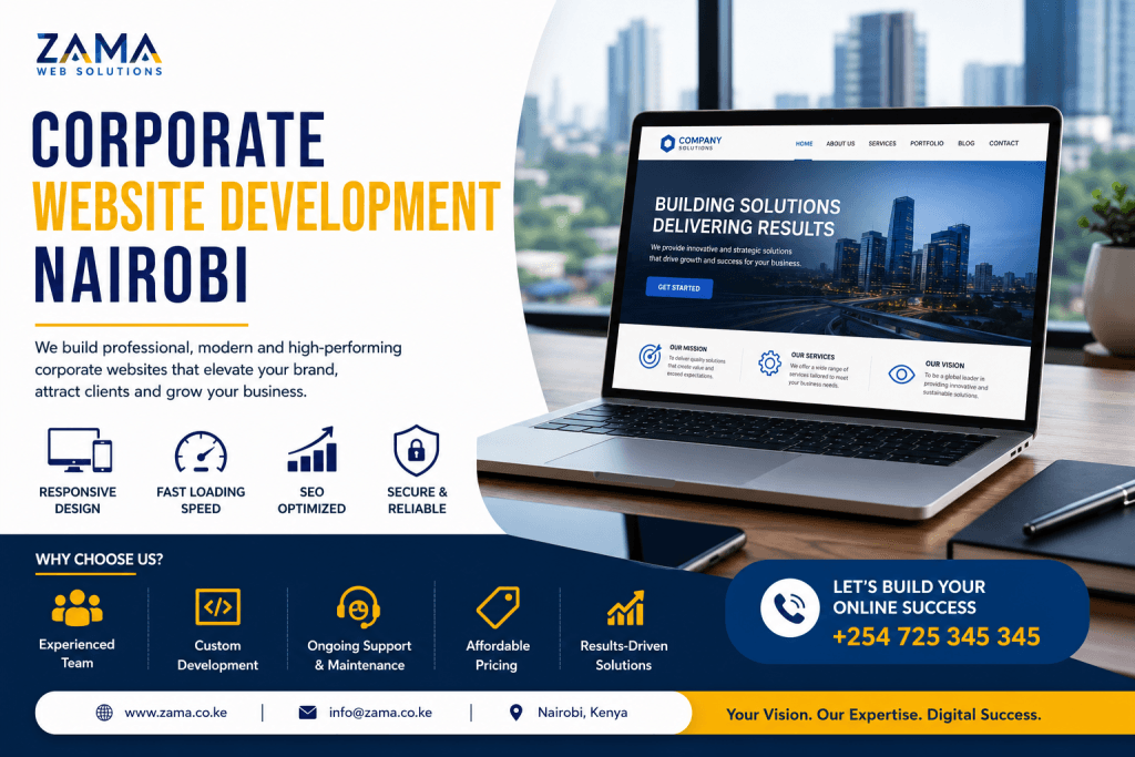 corporate website development Nairobi