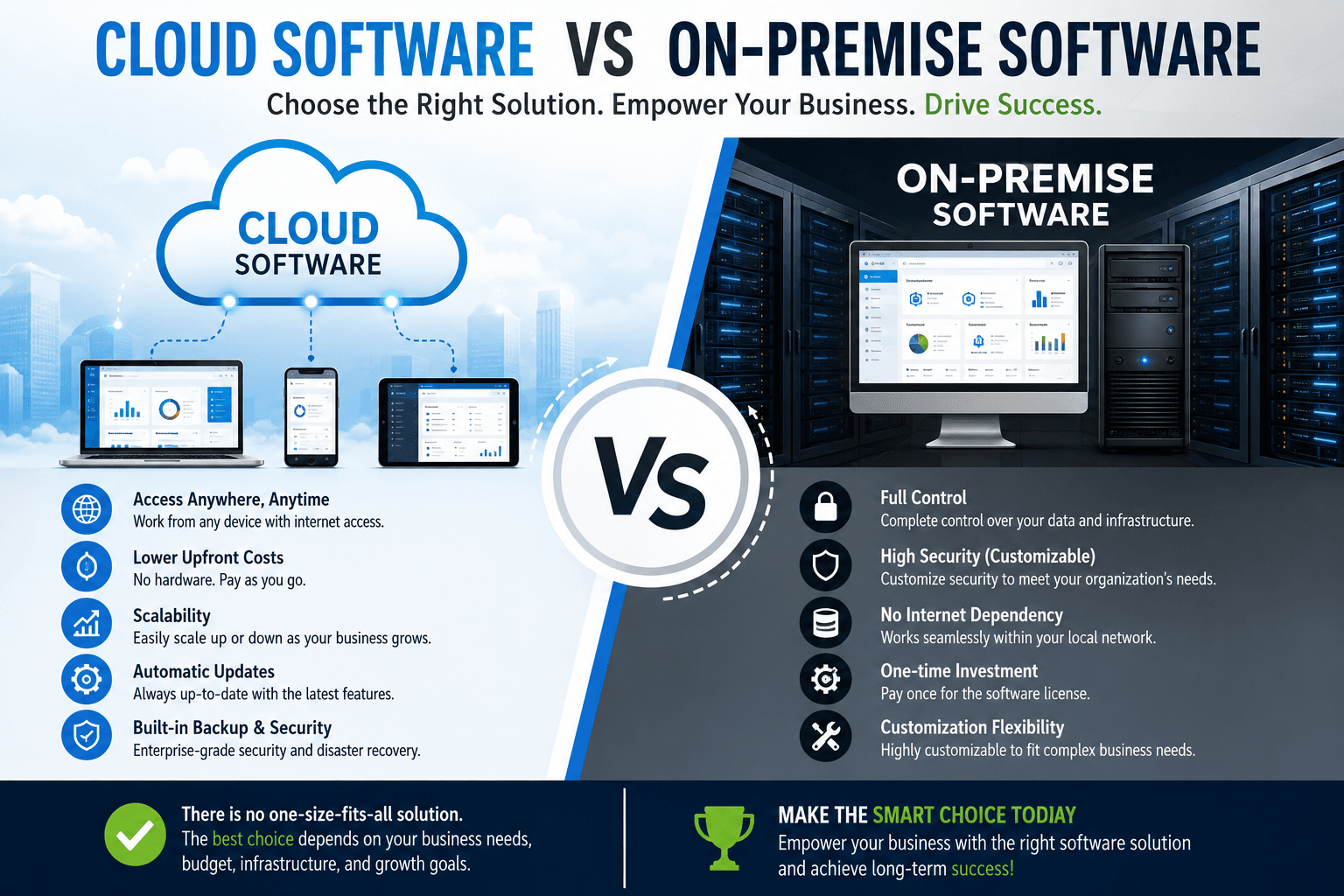Cloud Software vs On-Premise Software