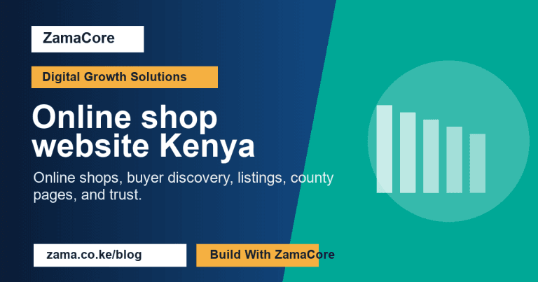 Online shop website Kenya