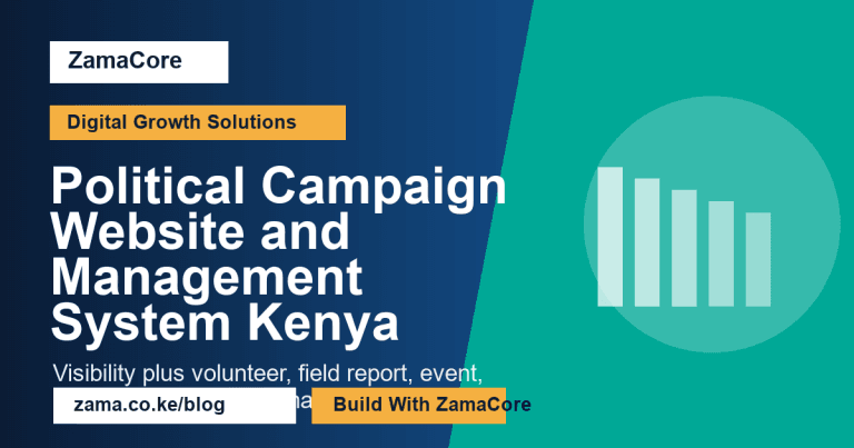Political Campaign Website and Management System Kenya