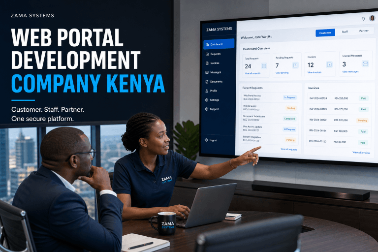 Web Portal Development Company Kenya by Zama Systems