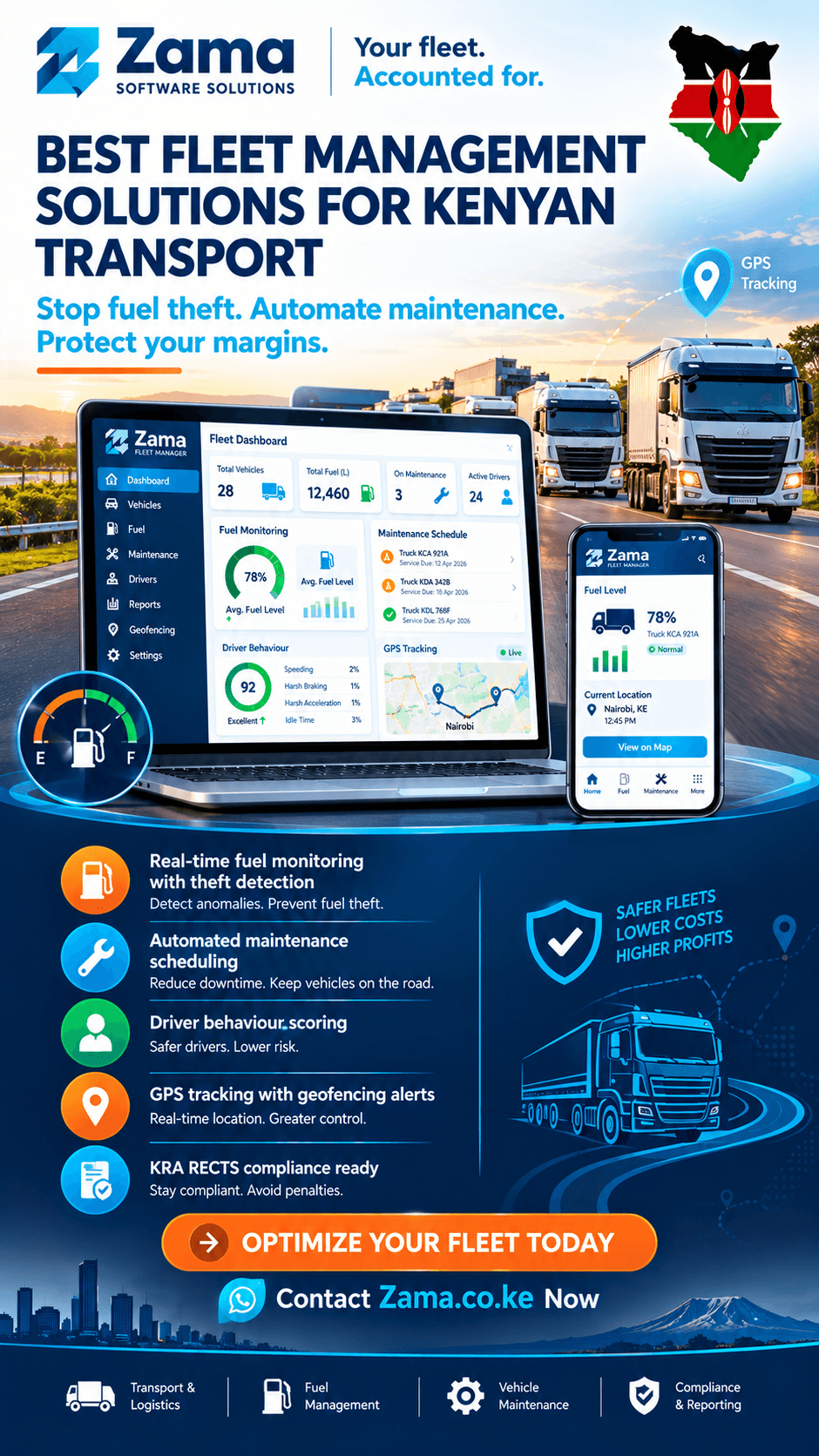 Best fleet management solutions for Kenyan transport