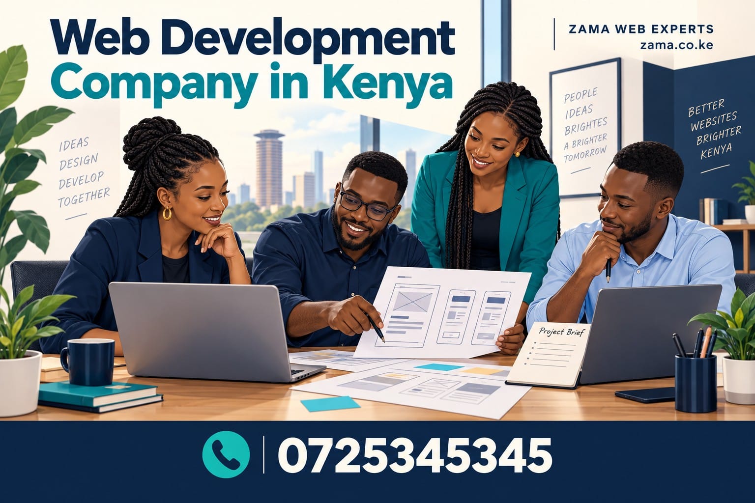 web development company in kenya — Zama Web Experts, call 0725345345