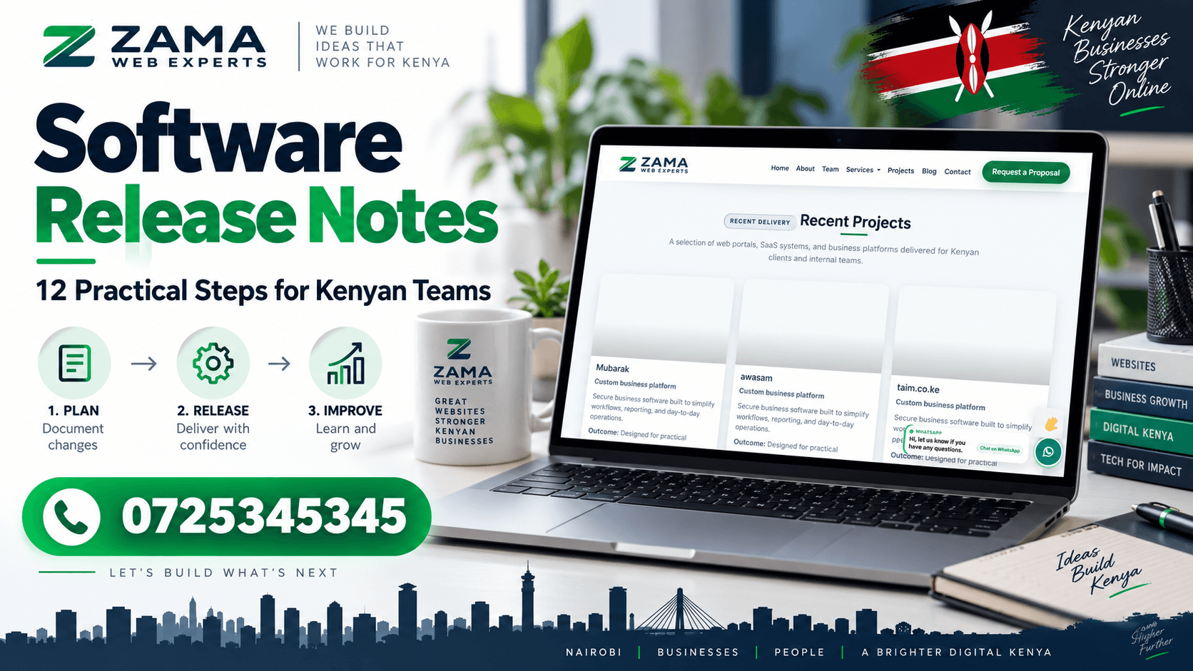 software release notes — Zama Web Experts. Call 0725345345.